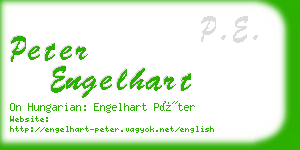 peter engelhart business card